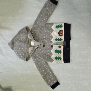 Super sweet Hannah Andersson 18-24 hooded button sweater